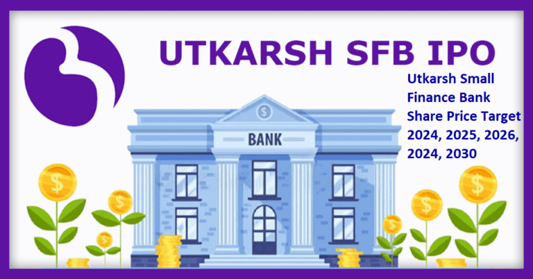 Utkarsh Small Finance Bank Share Price Target 2024, 2025, 2026, 2024, 2030